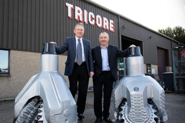 From left: MD Bill Bowie with operations manager Wallace Hay. Picture: Scottish Enterprise.