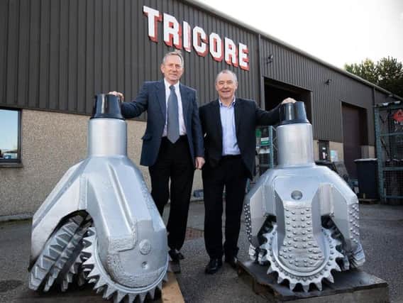 From left: MD Bill Bowie with operations manager Wallace Hay. Picture: Scottish Enterprise.