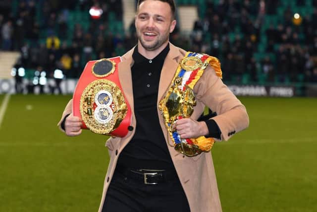 Josh Taylor is the unified super lightweight world champion. Picture: SNS