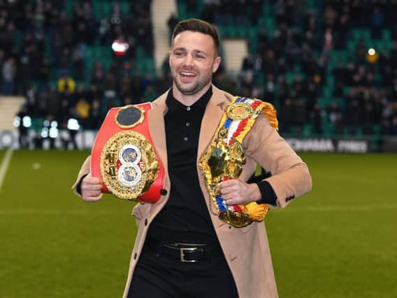 Josh Taylor is the unified super lightweight world champion. Picture: SNS