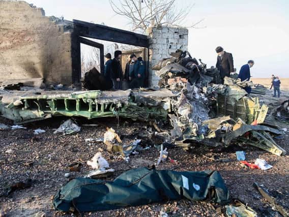 A Ukrainian plane carrying 176 passengers crashed near Imam Khomeini airport in Tehran on January 8. Picture: Rohhollh Vadati /AFP