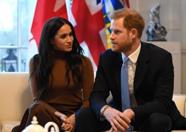 The Duke and Duchess of Sussex plan to step back from their frontline roles as members of the monarchy and become financially independent. Picture: Getty