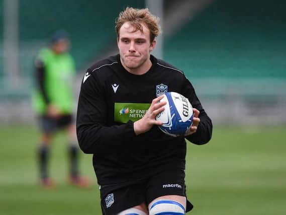Jonny Gray will face his future club Exeter Chiefs at Scotstoun tomorrow. Picture: SRU/SNS