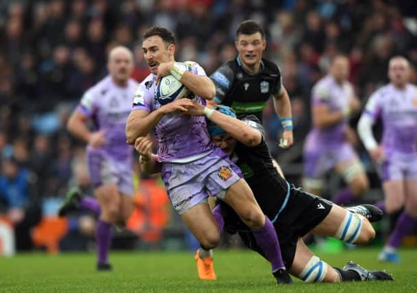 Glasgow must beat Exeter to keep their Champions Cup quarter-final hopes alive. Picture: Getty Images