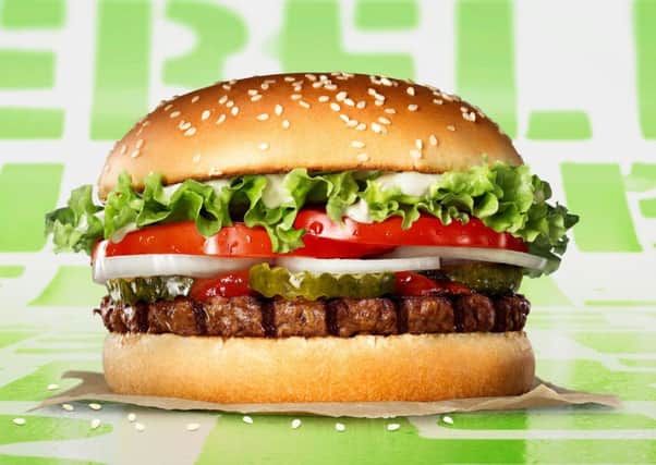 Burger King's new plant-based version of its Whopper (Picture: Burger King/PA Wire)