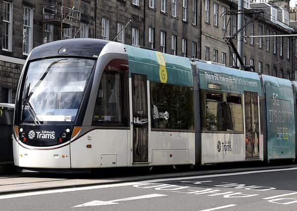 Edinburgh's tram network could be expanded as part of a plan to cut carbon emissions (Picture: Lisa Ferguson)