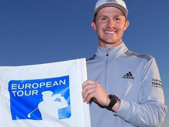 Connor Syme, who is back on the European Tour this season, sits just outside the top 10 at the halfway stage in the South African Open