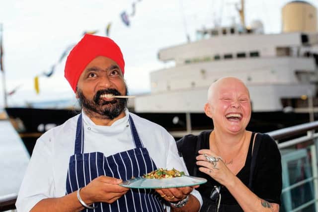 With chef Tony Singh at the launch of PORTA Waterfront Market at Ocean Terminal, August 2019