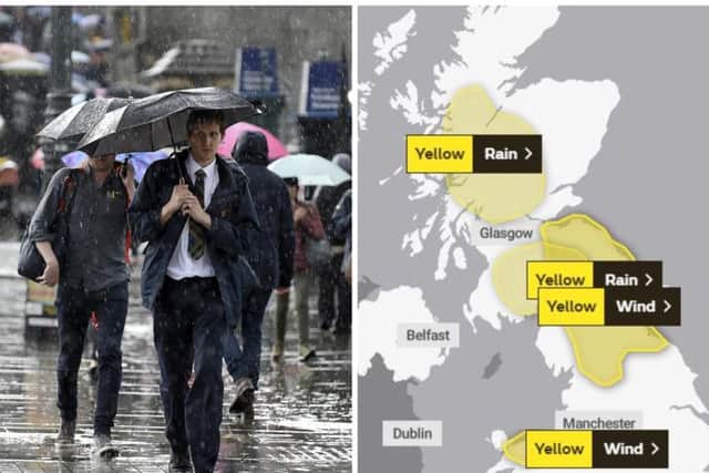 Numerous yellow weather warnings in place for high winds and heavy rain across Scotland