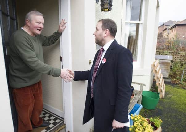 Ian Murray speaks to voters ahead of the 2019 general election, which saw him returned as the only Labour MP in Scotland