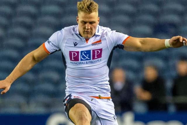Duhan Van der Merwe scored a try for Edinburgh.