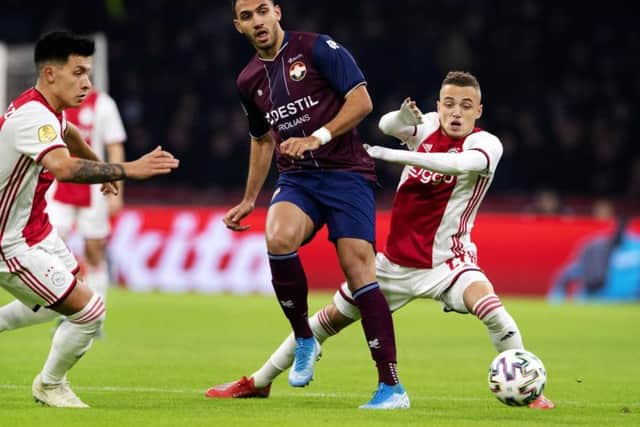Vangelis Pavlidis in action for Willem II against Ajax