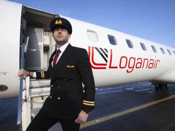 James Bushe, 31, has completed his training with Loganair.