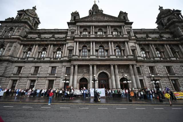 Cosla says local authorities such as Glasgow are being forced to cut back unprotected services