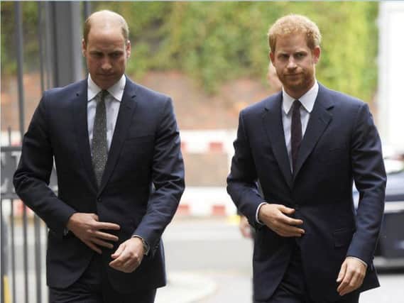 William and Harry slam potentially harmful article written by the press Picture: Toby Melville AP