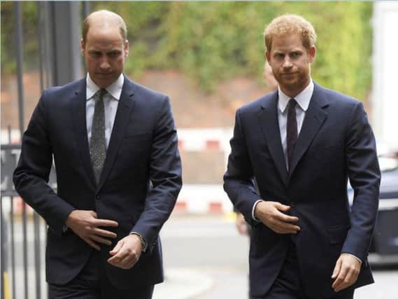 William and Harry slam potentially harmful article written by the press   Picture: Toby Melville AP