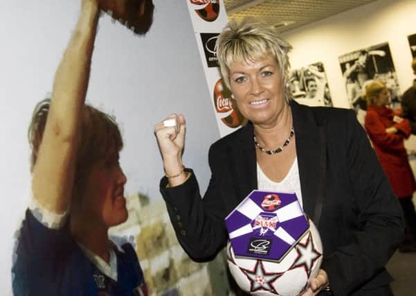 Rose Reilly at the Scottish Football Museum's Hall of Fame in 2007