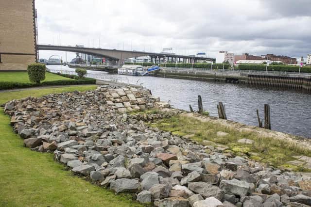 The Glasgow City deal funded a 50m programme to upgrade Glasgows crumbling quay walls along the Clyde. Picture: John Devlin