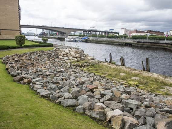 The Glasgow City deal funded a 50m programme to upgrade Glasgows crumbling quay walls along the Clyde. Picture: John Devlin