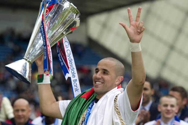 Madjid Bougherra, who helped Rangers win their last piece of major silverware in 2011, was in Dubai at the weekend catching up with his former Ibrox team-mates like Steven Davis. Picture: SNS.