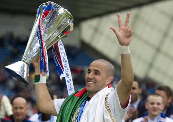 Madjid Bougherra, who helped Rangers win their last piece of major silverware in 2011, was in Dubai at the weekend catching up with his former Ibrox team-mates like Steven Davis. Picture: SNS.