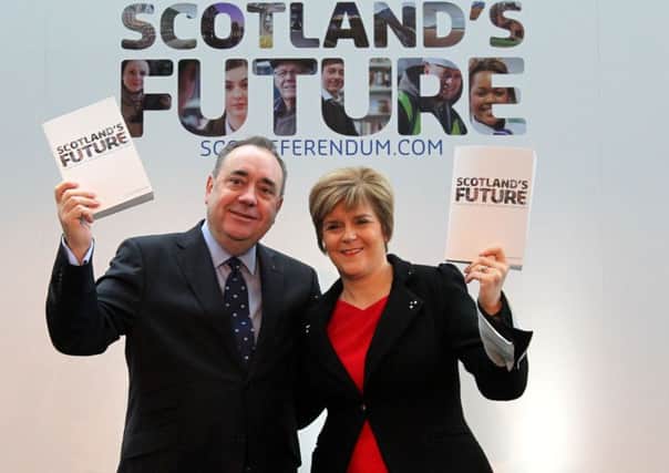 The then First Minister Alex Salmond and Nicola Sturgeon ahead of the 2014 independence referendum (Picture: Andrew Milligan/PA Wire)
