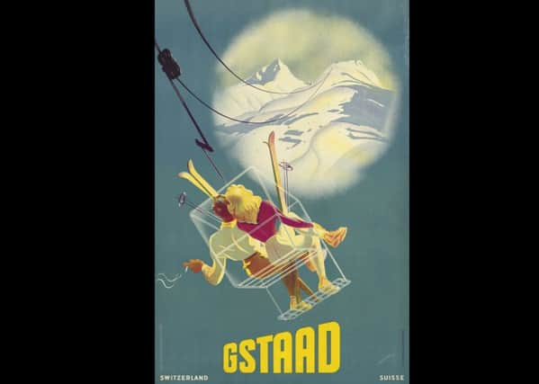Gstaad by Martin Peikert (1901-1975) will go under the hammer at the Edinburgh Ski Sale at Lyon and Turnbull