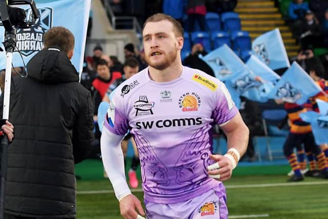 Stuart Hogg was back at Scotstoun with new club Exeter Chiefs at the weekend and is in line for the Scotland captaincy