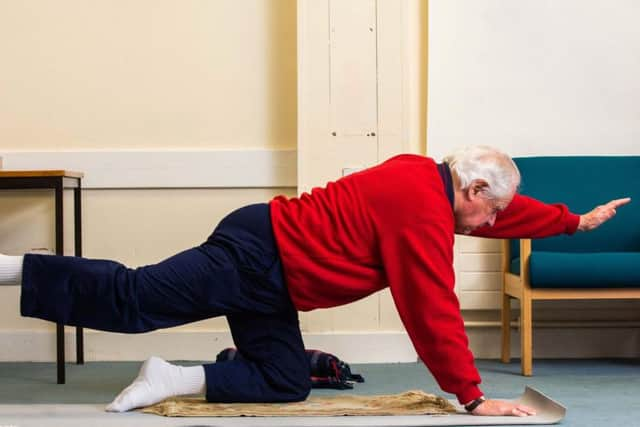 Tom Allan at one of his classes. Picture: SWNS