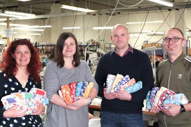 L-R: Tracy Carroll of Frugi, Fiona Smyth, Hugo Adams, and Marcus Smyth. Picture: contributed.