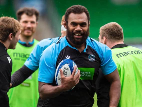 Leone Nakarawa has been registered by Glasgow for the Sale match. Picture: SNS