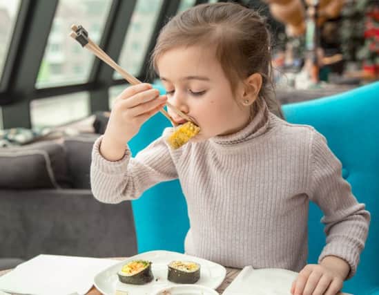 Research shows that up to 86 per cent of children are actively asking to try new foods they havent tried previously, like sushi. Picture: contributed