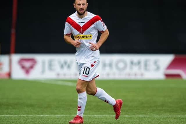 Dale Carrick has scored ten goals in 12 games for Airdrie. Picture: Ross Parker/SNS