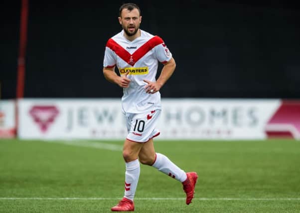 Dale Carrick has scored ten goals in 12 games for Airdrie. Picture: Ross Parker/SNS