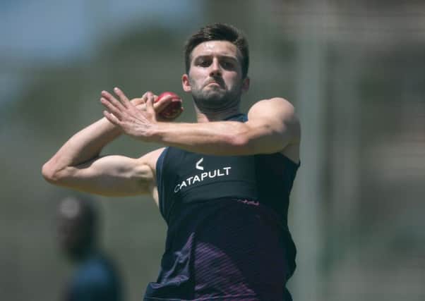 Mark Wood during a practice session ahead of the third Test. Picture: Stu Forster/Getty