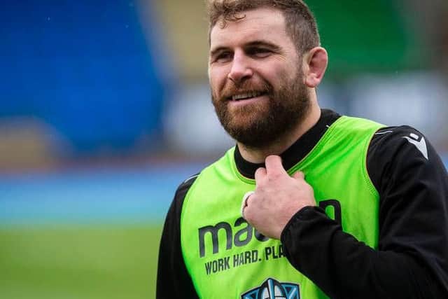 Callum Gibbins will miss Glasgow's matches against Sale and Zebre. Picture: SRU/SNS