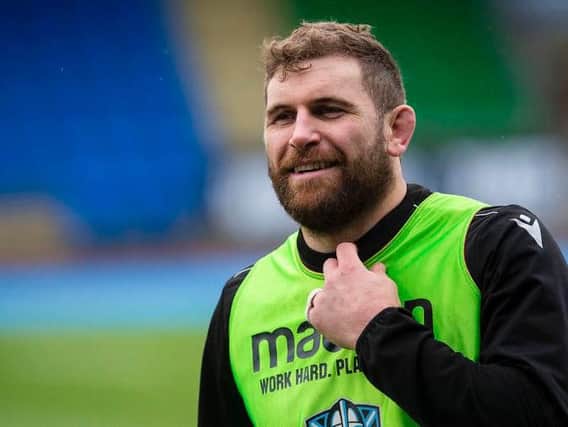 Callum Gibbins will miss Glasgow's matches against Sale and Zebre. Picture: SRU/SNS