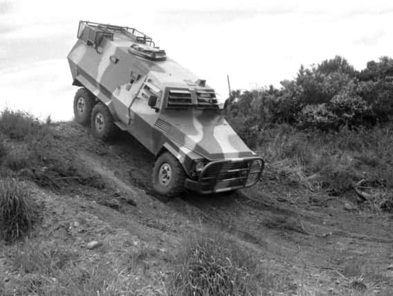 One of the firm's Hotspur Hussar armoured personnel carriers. Picture: Stanley Hunter