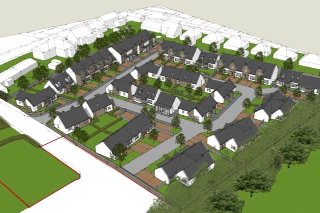 The Juniper Residential development will comprise a mix of 41 houses and flats. Image: Young and Gault (Architecture and Design) Ltd