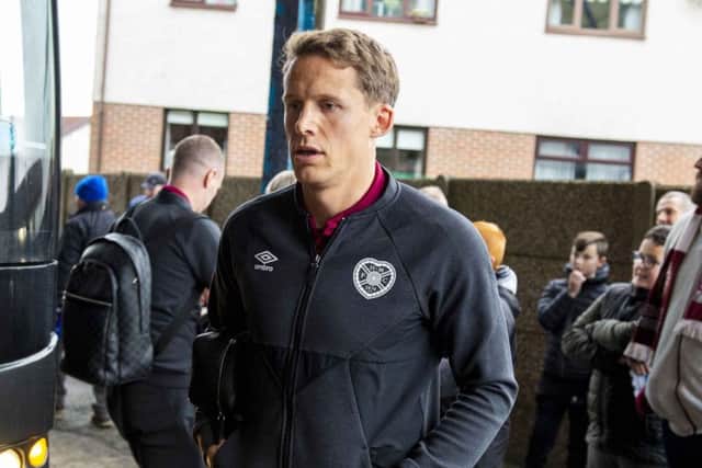 Hearts captain Christophe Berra has been told he can find a new club. Picture: Ross MacDonald / SNS