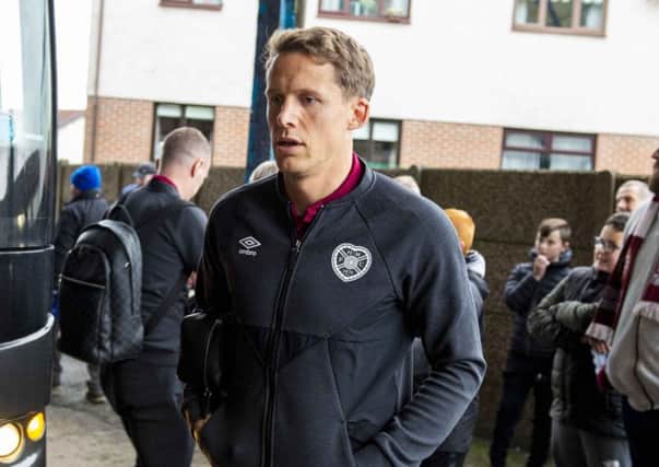 Hearts captain Christophe Berra has been told he can find a new club. Picture: Ross MacDonald / SNS