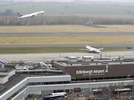 Edinburgh Airport has confirmed 2019 was a record year with more than 14.7 million passengers passing through. Pic: Lisa Ferguson