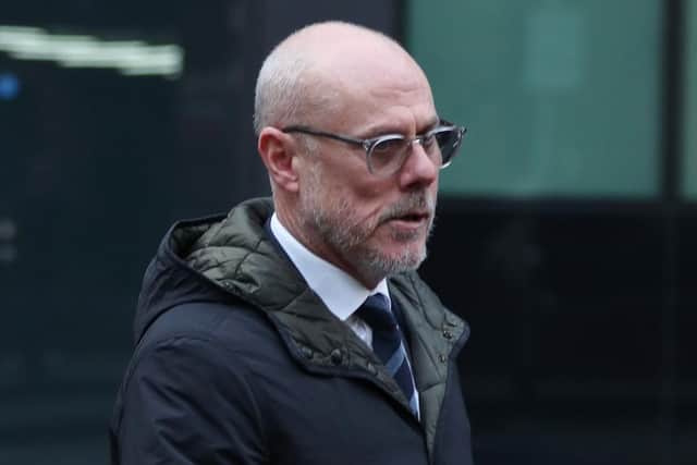 Former Barnsley assistant coach Tommy Wright arrives at Southwark Crown Court for sentencing. Picture: Yui Mok/PA Wire