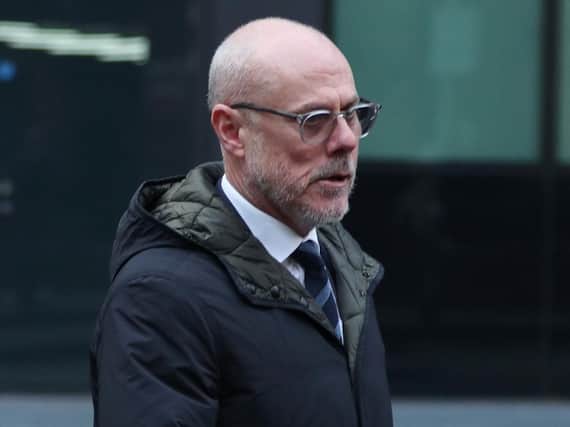 Former Barnsley assistant coach Tommy Wright arrives at Southwark Crown Court for sentencing. Picture: Yui Mok/PA Wire