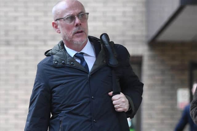 Former St Johnstone and Livingston winger Tommy Wright leaving Southwark Crown Court in London after he received a suspended prison sentence for bribery offences following an undercover newspaper investigation. Picture: PA