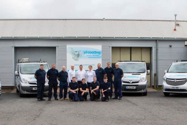 Since 2012 the firm has had an official site in Kelty, led by Hynd (centre). Picture: Photography by Gillian.