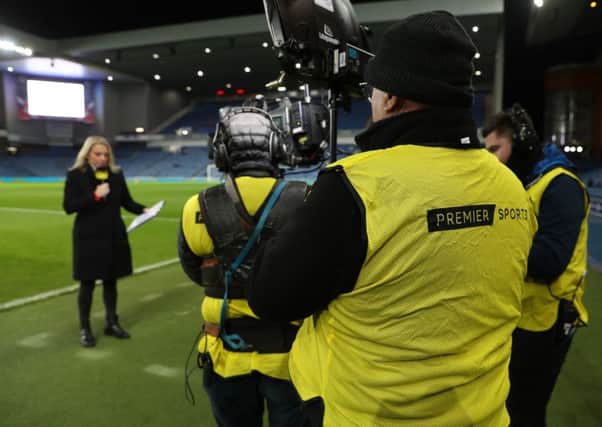 Demands from broadcasters meant that the Scottish Cup fourth round kicked off on Friday night, with Premier Sports showing the Rangers v Stranraer tie. Picture: Andrew Milligan/PA