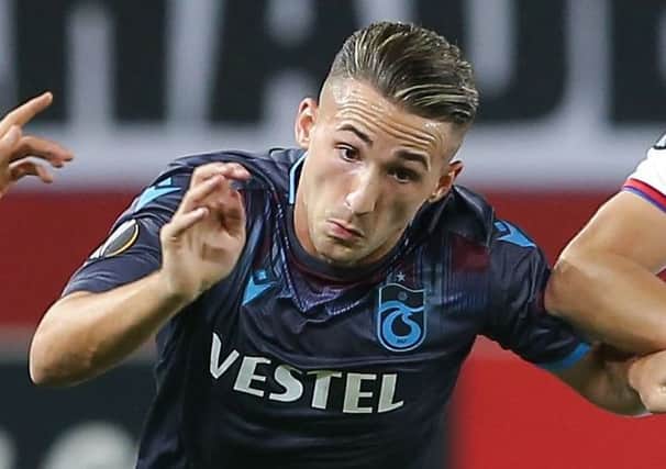 Donis Avdijaj in action for Trabzonspor. Pic: AFP/Getty