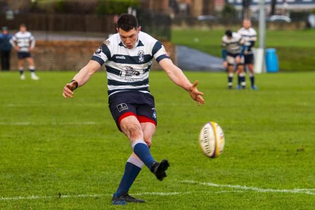 Ross Jones kicked three penatlies and a conversion for Heriot's. Picture: Bill Murray / SNS