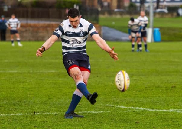 Ross Jones kicked three penatlies and a conversion for Heriot's. Picture: Bill Murray / SNS